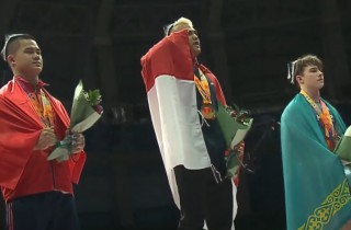 RIZKI (INA) won in the last event in Junior Men 73kg! Image 1